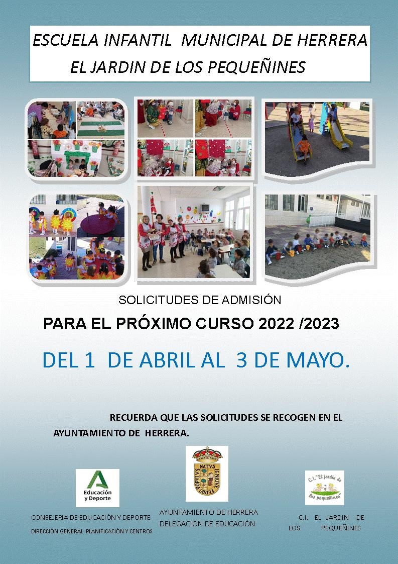 CARTEL JARDÍN DE INFANCIA