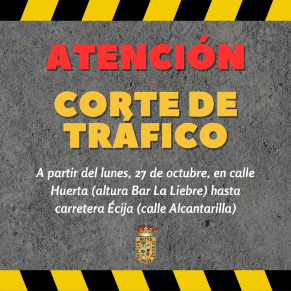 Rojo Simple Aviso a la Comunidad sobre Carretera Publicación de Facebook